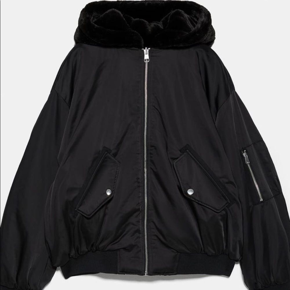 Zara reversible bomber jacket NWT